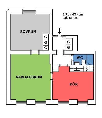 Nygatan 44 A i Norrköping