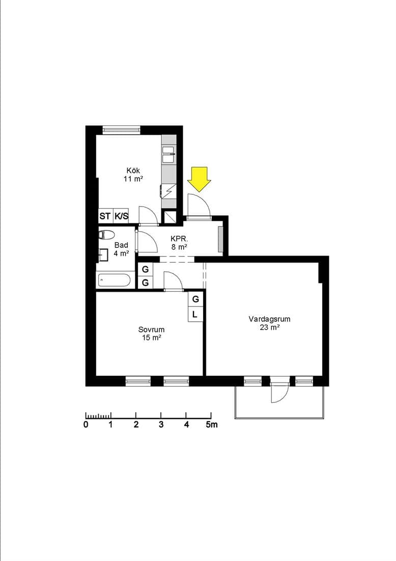 Västra Kyrkogatan 8 B i Ängelholm