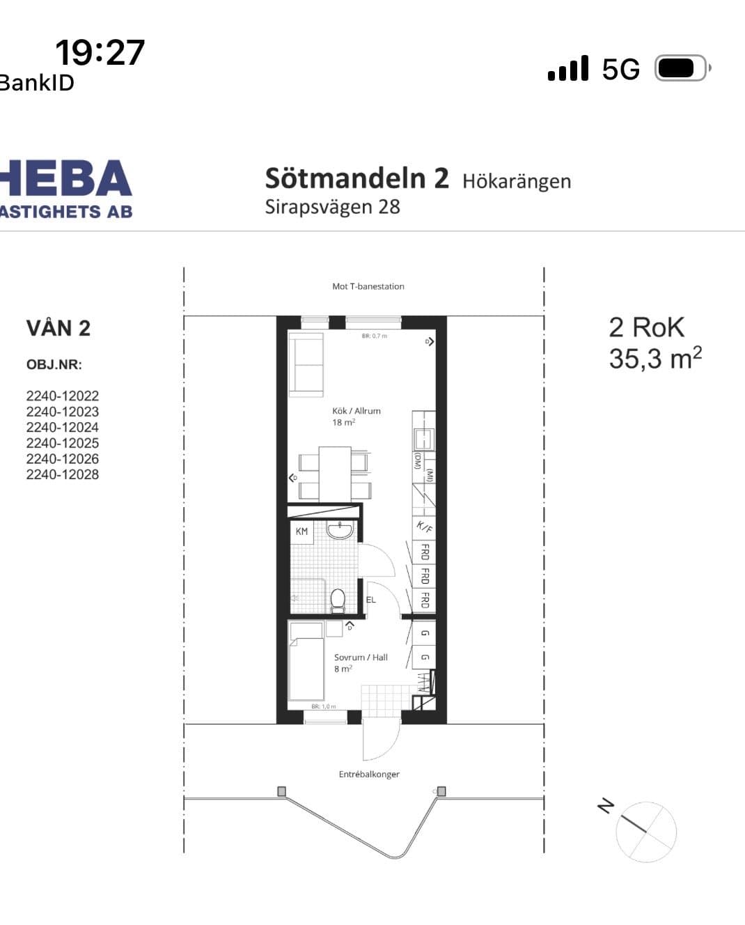 Sirapsvägen i Farsta
