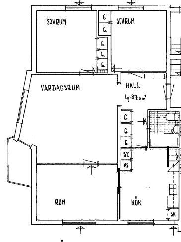 Eriksbergsvägen i Katrineholm