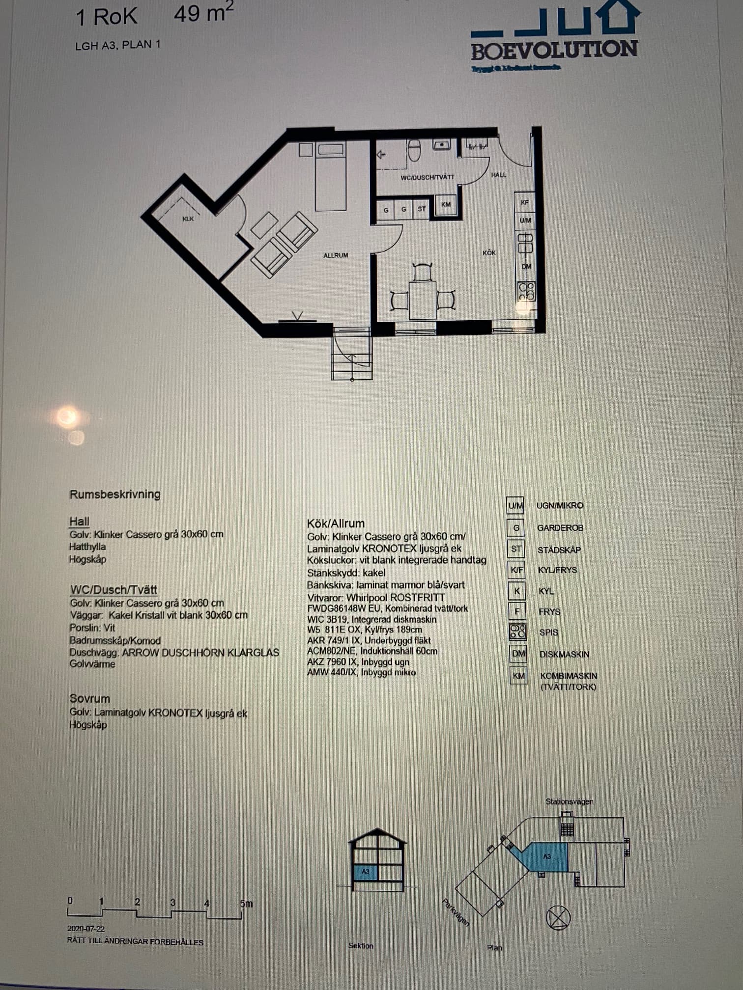 Stationsvägen i Harlösa
