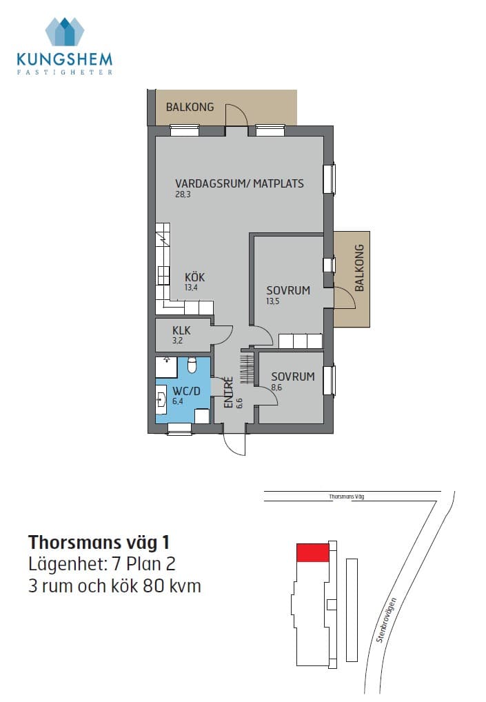 Thorsmans väg i Nyköping