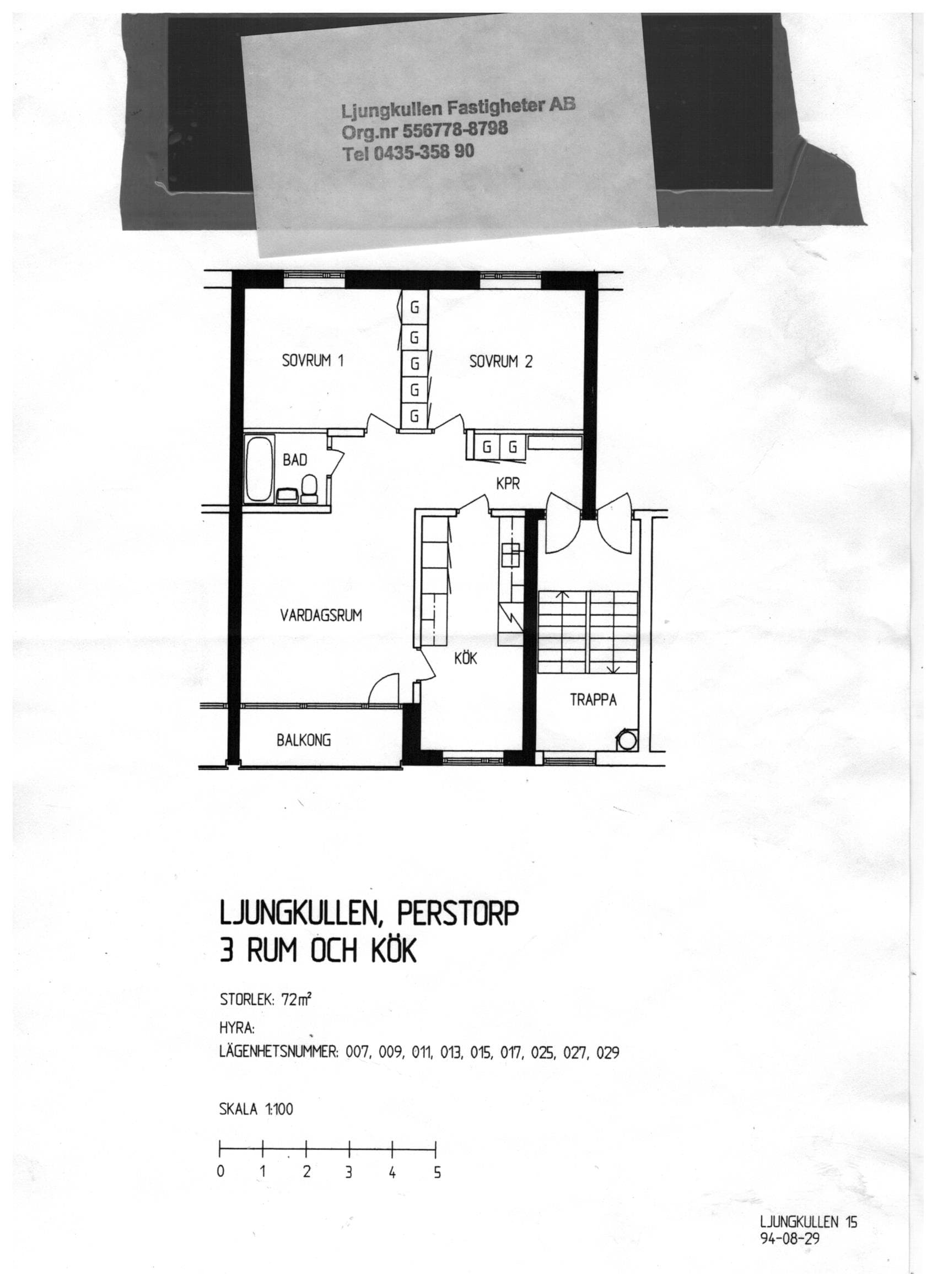 Sävgatan i Perstorp