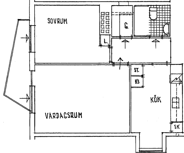 Eriksbergsvägen i Katrineholm