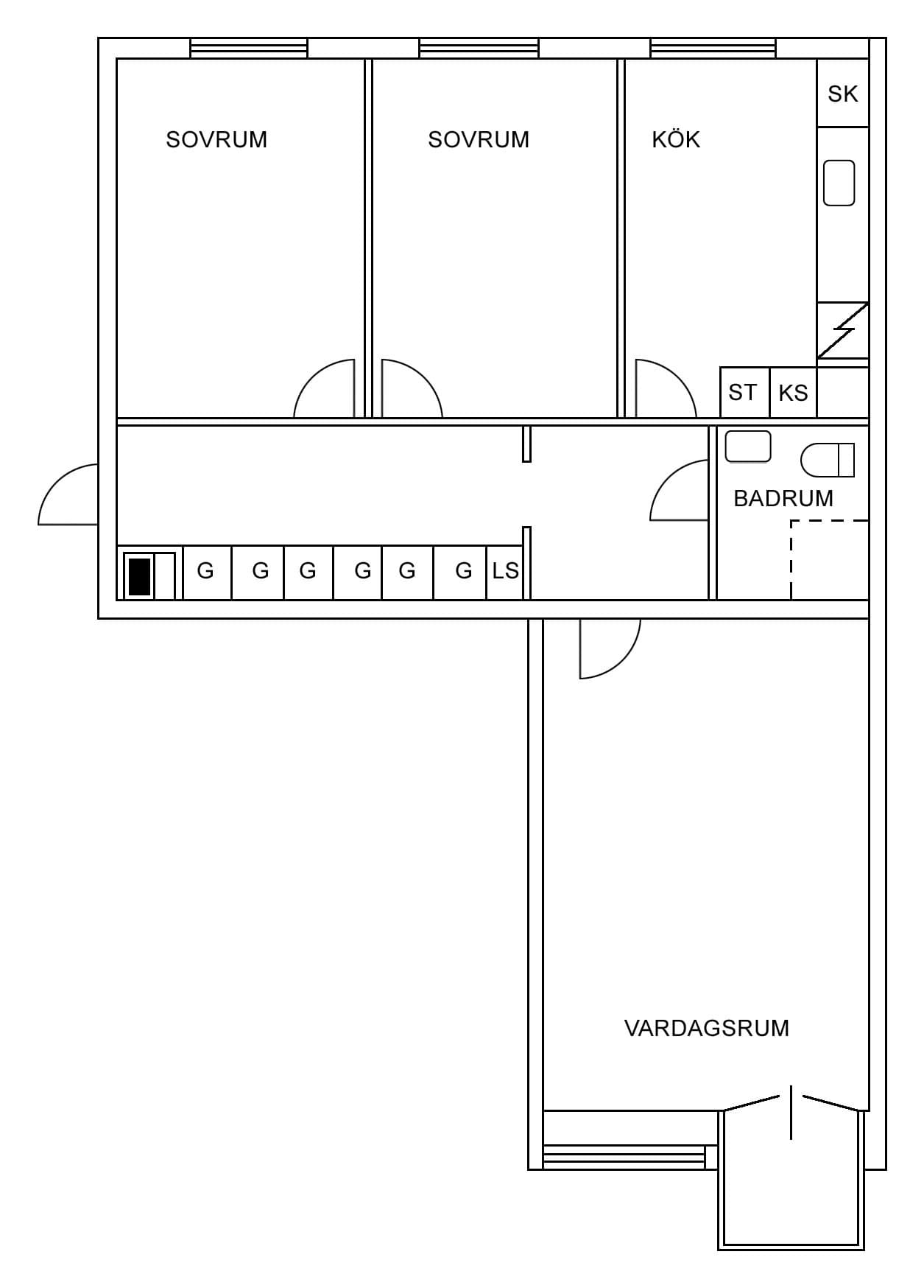 Källargatan i Malmköping