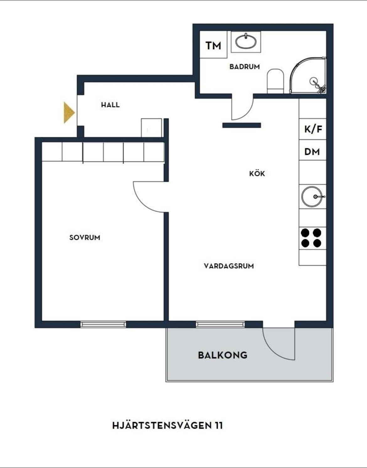 Hjärtstensvägen i Kungsängen