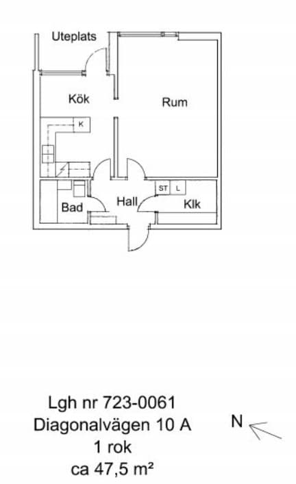 Diagonalvägen i Nyköping