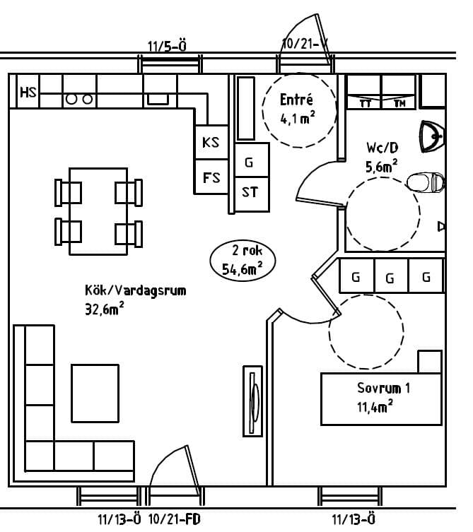 Ängsmarksvägen i Enköping