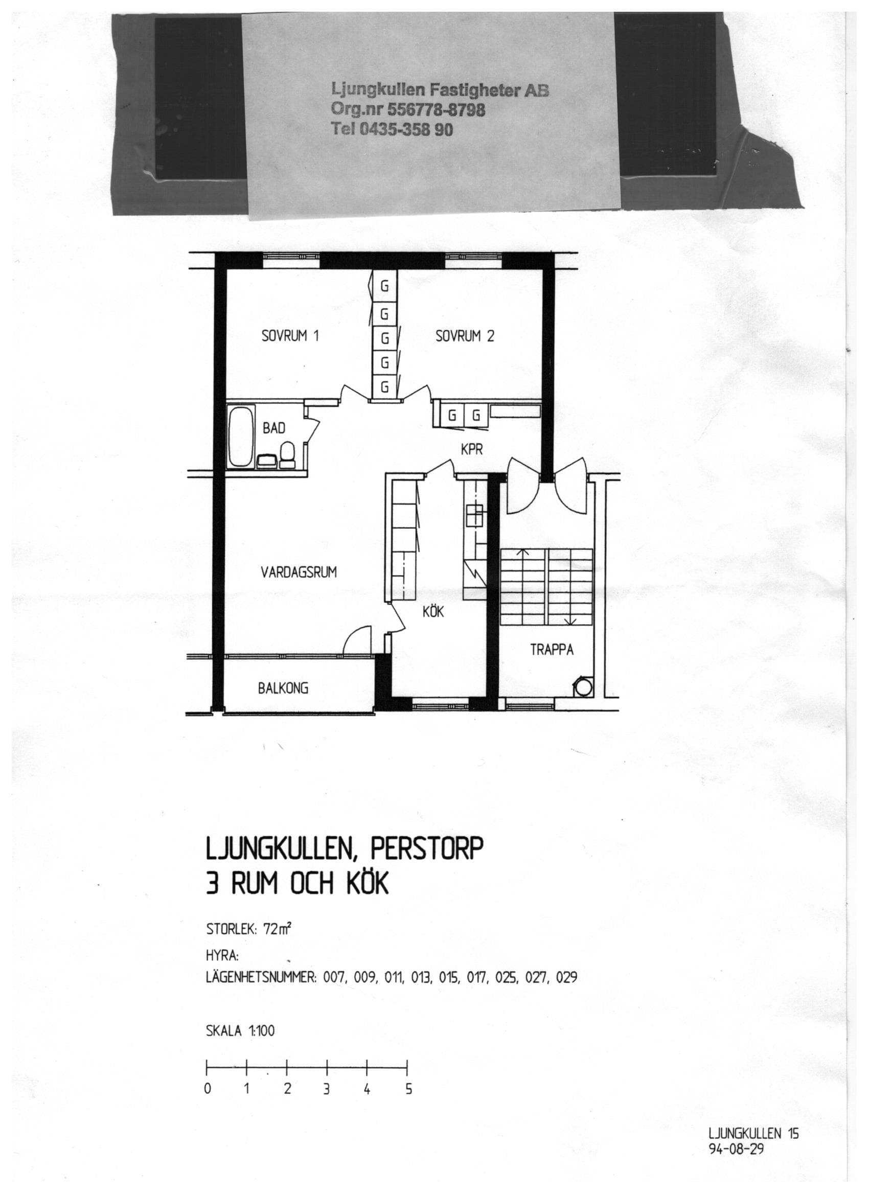 Sävgatan i Perstorp