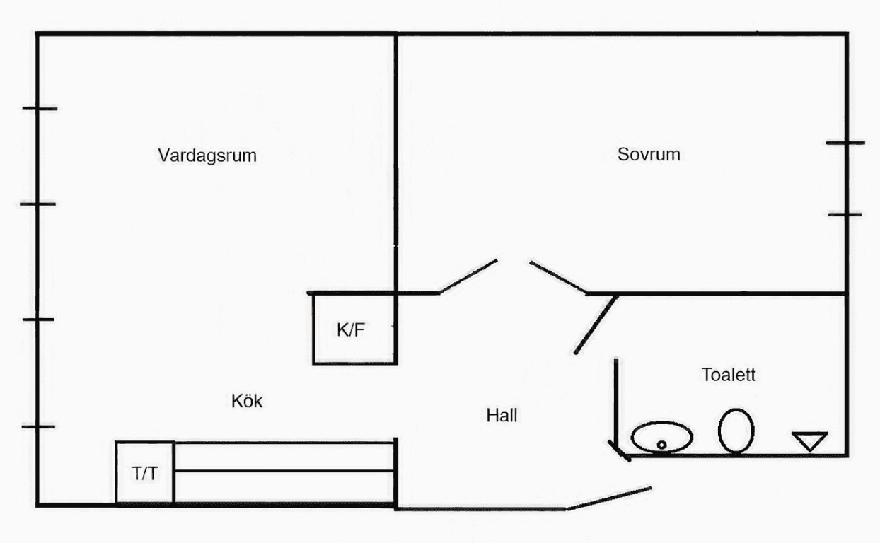 Järnvägsgatan i Ödeshög
