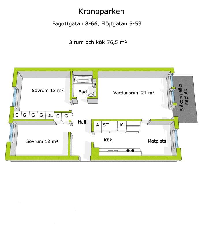 Flöjtgatan i Karlstad