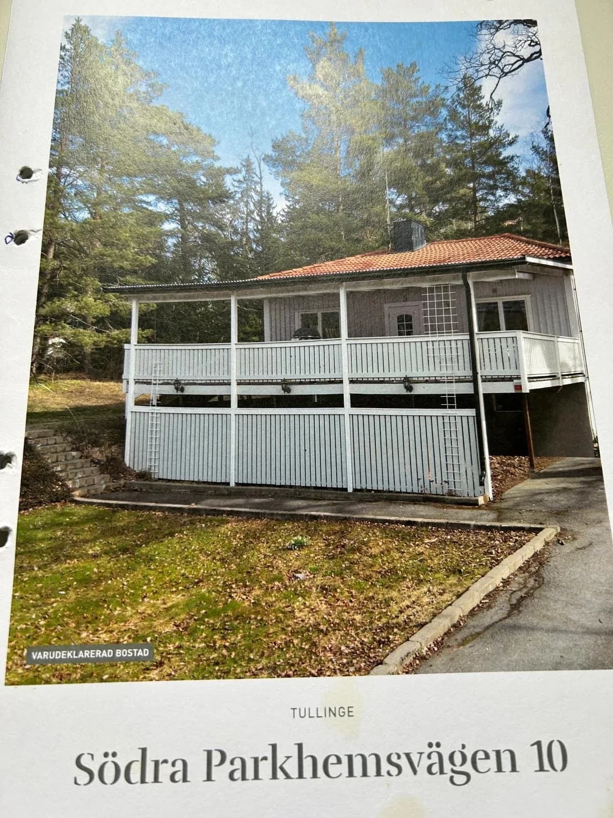 Södra Parkhemsvägen i Tullinge