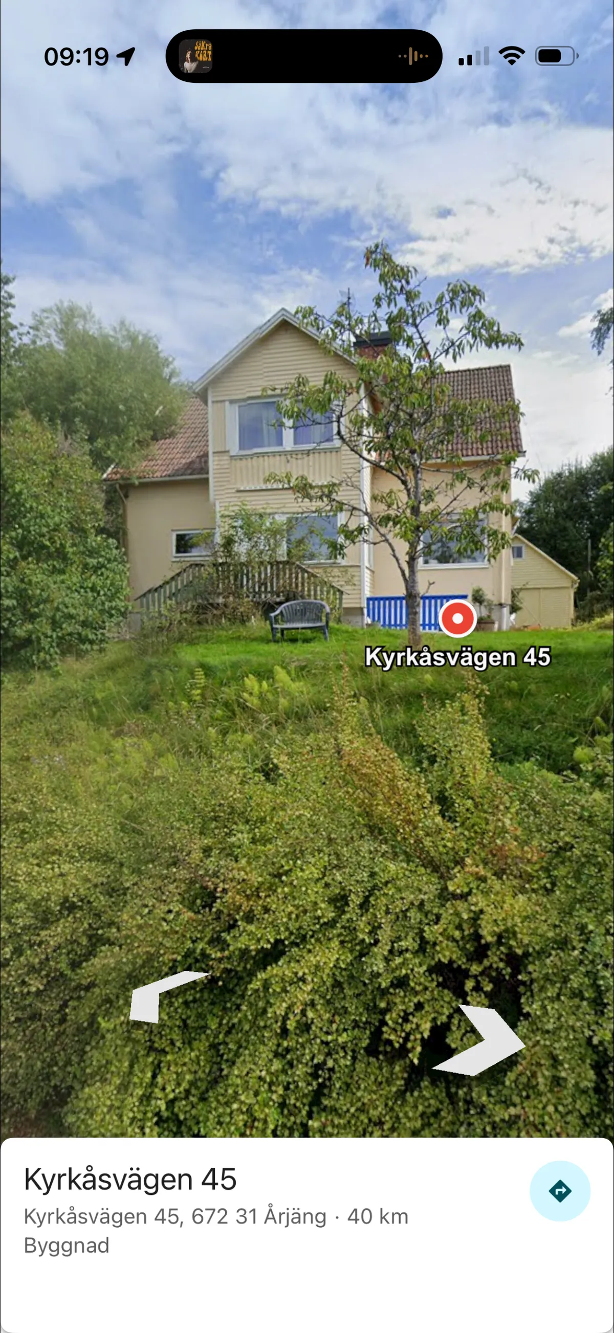 Kyrkåsvägen i Årjäng