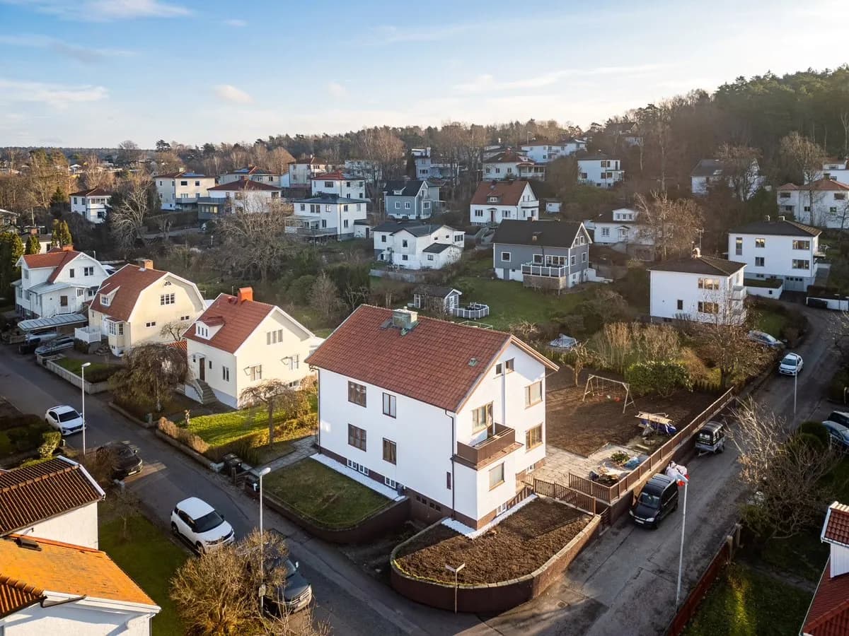 Trädgårdsvägen i Sävedalen