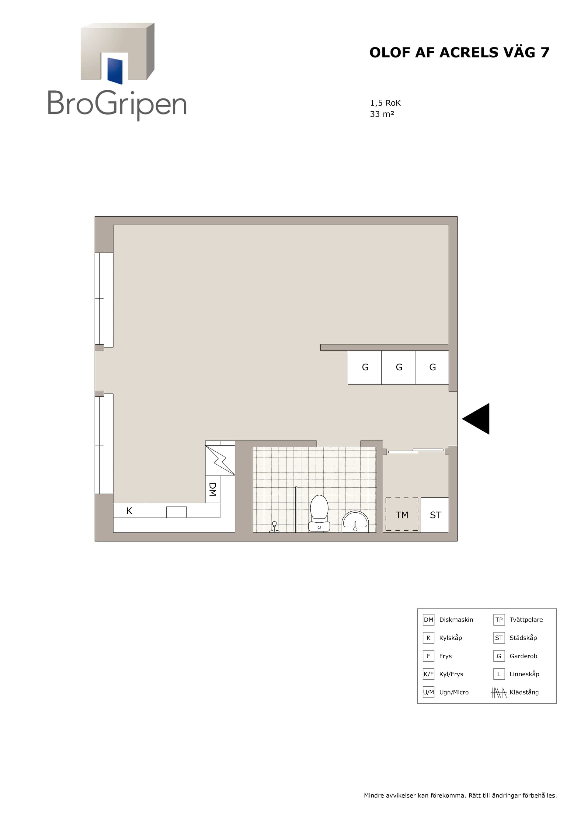 Olof af Acrels väg i Solna