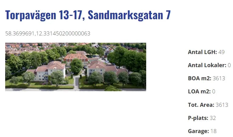 Torpavägen i Vänersborg
